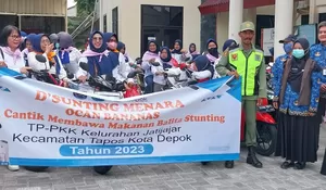 Aparatur Jatijajar Depok Lepas Puluhan Kader Ocan Bananas, Sukseskan Program D'Sunting Menara