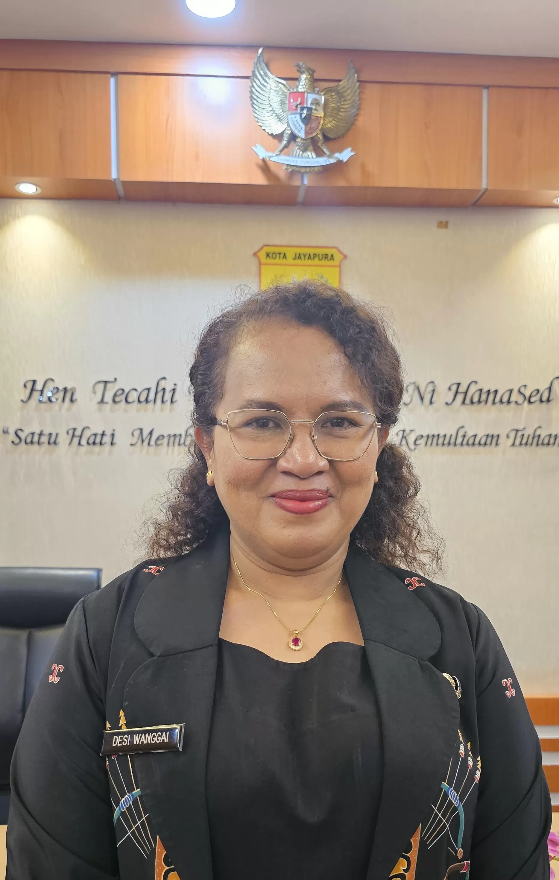 Kepala BPKAD Kota Jayapura, Dessy Wanggai. (CEPOSONLINE.COM/HANS PALEN)