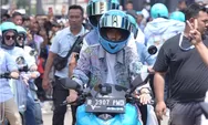 Gibran Rakabuming Raka Konvoi Menggunakan Motor ke Venue Kampanye: Buatan Anak Bangsa!