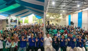 Budi Purnomo Semarakan Bulan Bakti Partai Demokrat : Bazar Pangan Mampu Ringankan Kebutuhan Masyarakat