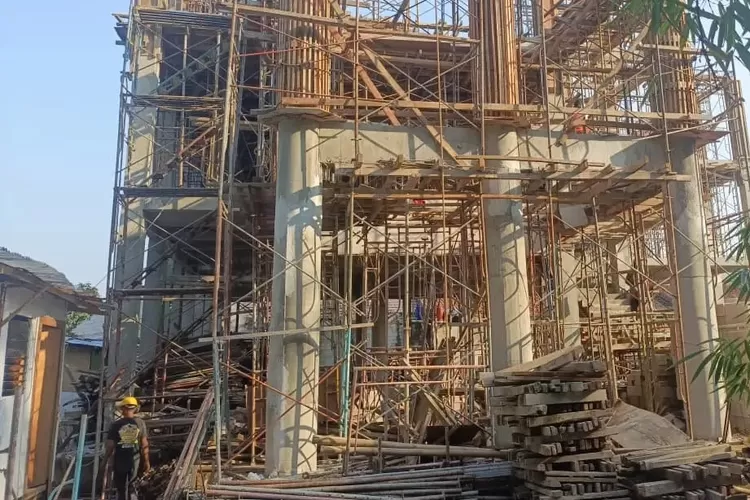 Penampakan pembangunan kantor baru Kelurahan Cipayung Jaya, Kecamatan Cipayung, Kota Depok ke Jalan Rawa Sari. (DOKUMEN PEMKOT DEPOK)