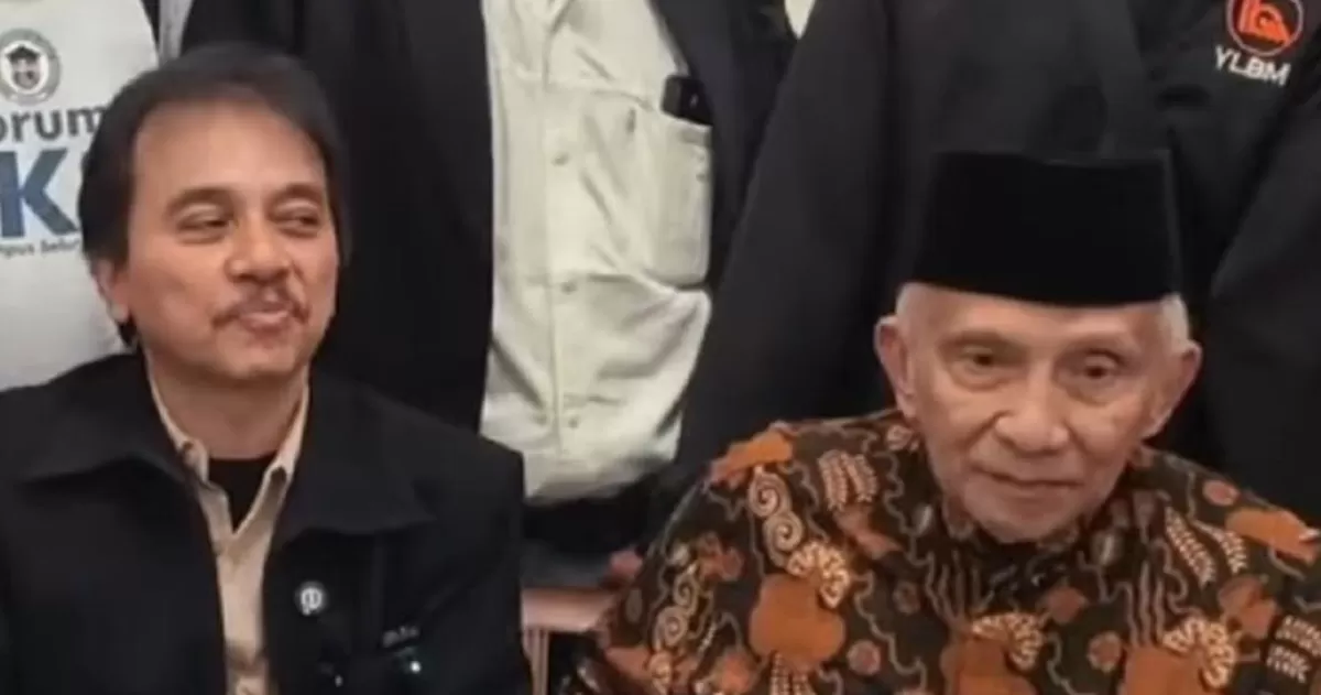 Roy Suryo dan Amien Rais menghadiri sidang lanjutan gugatan citizen lawsuit terkait ijazah Jokowi di PN Solo./net