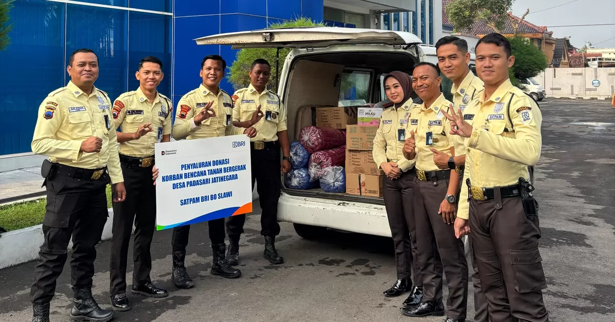 Satpam BRI Slawi Galang Dana, Sisihkan Gaji Bantu Korban Bencana Tanah Bergerak di Tegal