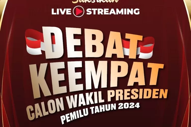 Link Live Streaming Debat Keempat Cawapres Pilpres 2024 Malam Ini ...