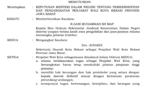 Pj Wali Kota Bekasi Bantah Isu Pemecatan, ARB : Harusnya Pakai Data, Jangan Cuma Argumen