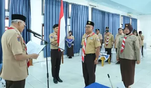 Pelantikan Mabi dan Pimpinan Saka Bahari Sultra, Asrun Lio Tekankan Penguatan SDM Maritim