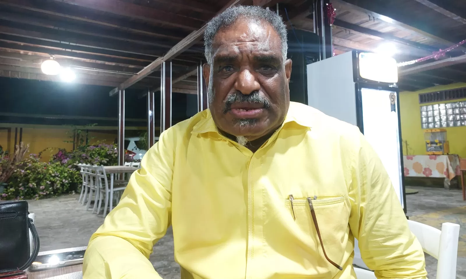 Ketua DPRD Kota Jayapura, Abisai Rollo, ucapkan selamat kepada umat Muslim yang merayakan Idulfitri. (CEPOSONLINE.COM/Hans Palen)