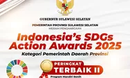 Gubernur Sulsel Terima Penghargaan Indonesia's SDGs Action Awards 2025