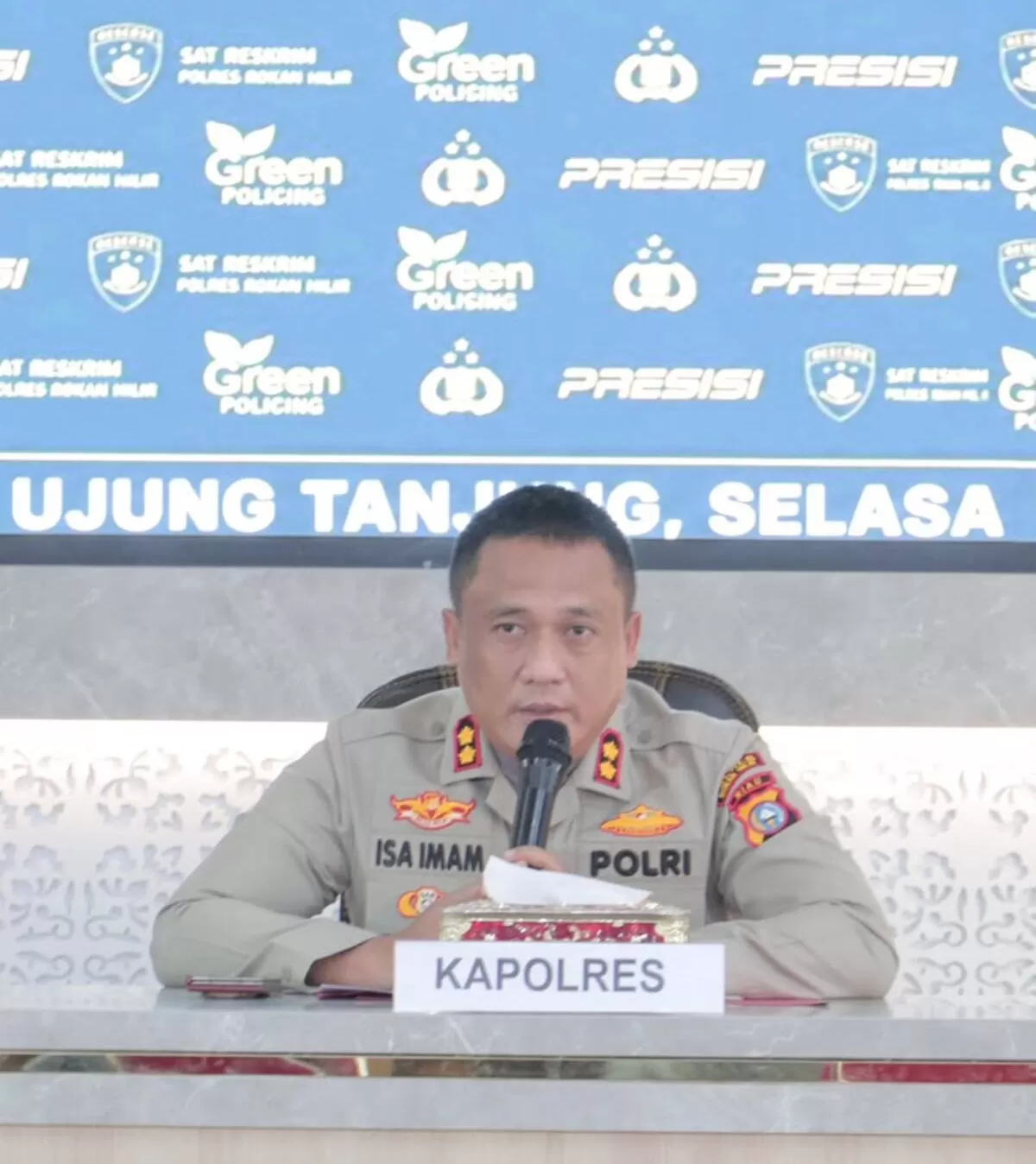 Kapolres Rohil, AKBP Isa Imam Syahroni.
