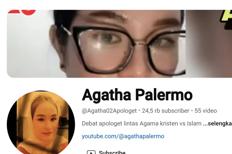 Youtuber Agatha of Palermo dilaporkan ke Polisi diduga penistaan agama. (Bicaranetwork.com/Kanal YouTube Agatha of Palermo)