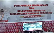 128 Hukum Tua Terpilih di Minahasa Resmi Dilantik, Bupati Robby Dondokambey: Rangkul Semua Warga dan Bangun Desa Bersama