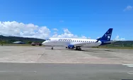 Pesawat Australia Landing Perdana, Bandara Frans Kaisiepo Biak Kembali Layani Flight Internasional