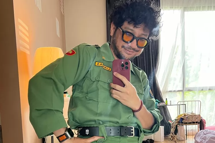 Kunto Aji jadi Linmas Pemilu 2024 (Sumber : Instagram @kuntoajiw)