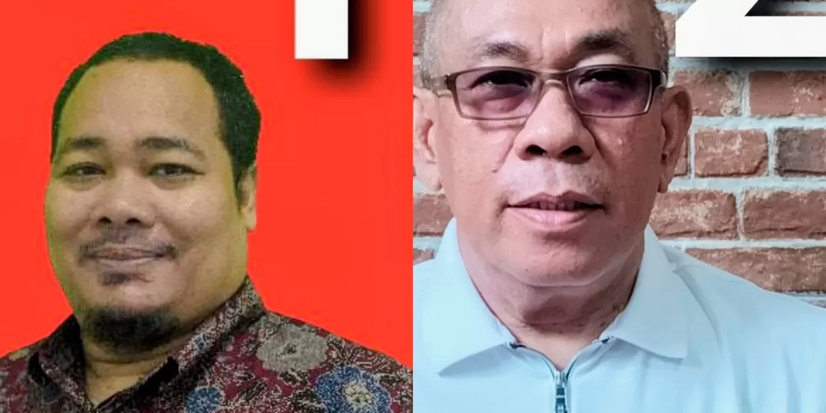 Dua figur yang sama-sama berasal dari SMA Negeri 2 Padangsidimpuan, Ali Muda Siregar dan Rahmat Hidayat, siap adu visi rebutan Ketua Umum IKAPADA (Foto : Realitasonline / Ist)