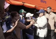 Momen Hangat Prabowo di Pengungsian Nagekeo, Anak-Anak Antusias Sapa hingga Bersalaman