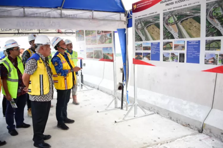 Ilustrasi penetapan trase proyek pembangunan Flyover sitinjau Lauik di Sumatera Barat yang akan memiliki panjang 2,78km dan akan dikerjakan selama 2,5 tahun ke depan. (Dok: Balai Pelaksanaan Jalan Nasional daerah)