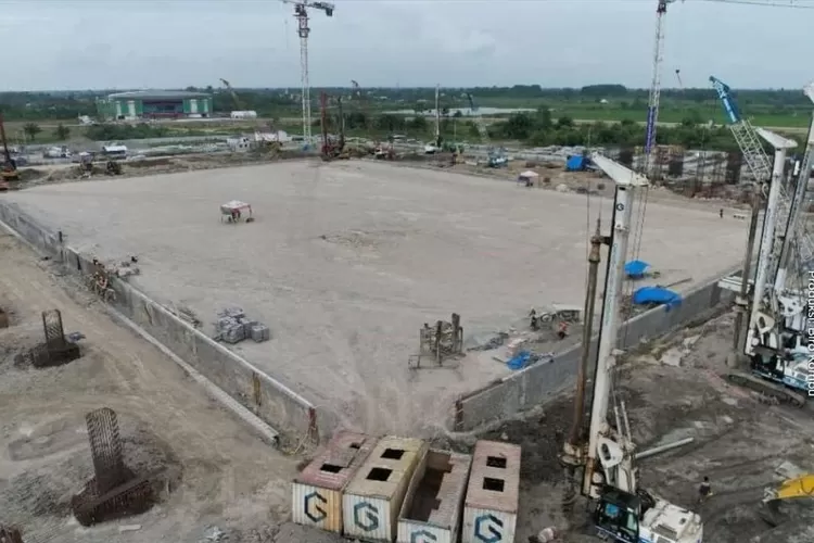 Pembangunan Stadion Utama Sumatera Utara ynag akan berstandar FIFA ini direncanakan hanya berlangsung dalam 1 tahun pembangunan saja. (Instagram: kemenpupr)