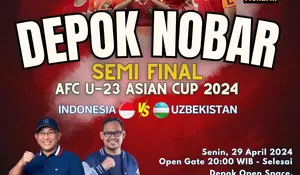 Jangan Lewatkan! Nobar Semifinal Piala Asia U23 Bareng Walikota dan Wakil Walikota Depok di DOS Margonda