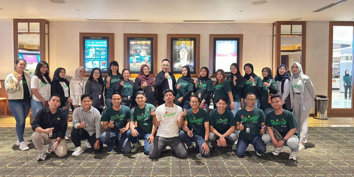 Pegadaian Kanwil 8 Jakarta 1 menggelar nonton bareng Film 'Kupeluk Kamu Selamanya'. (FOTO: Ist)