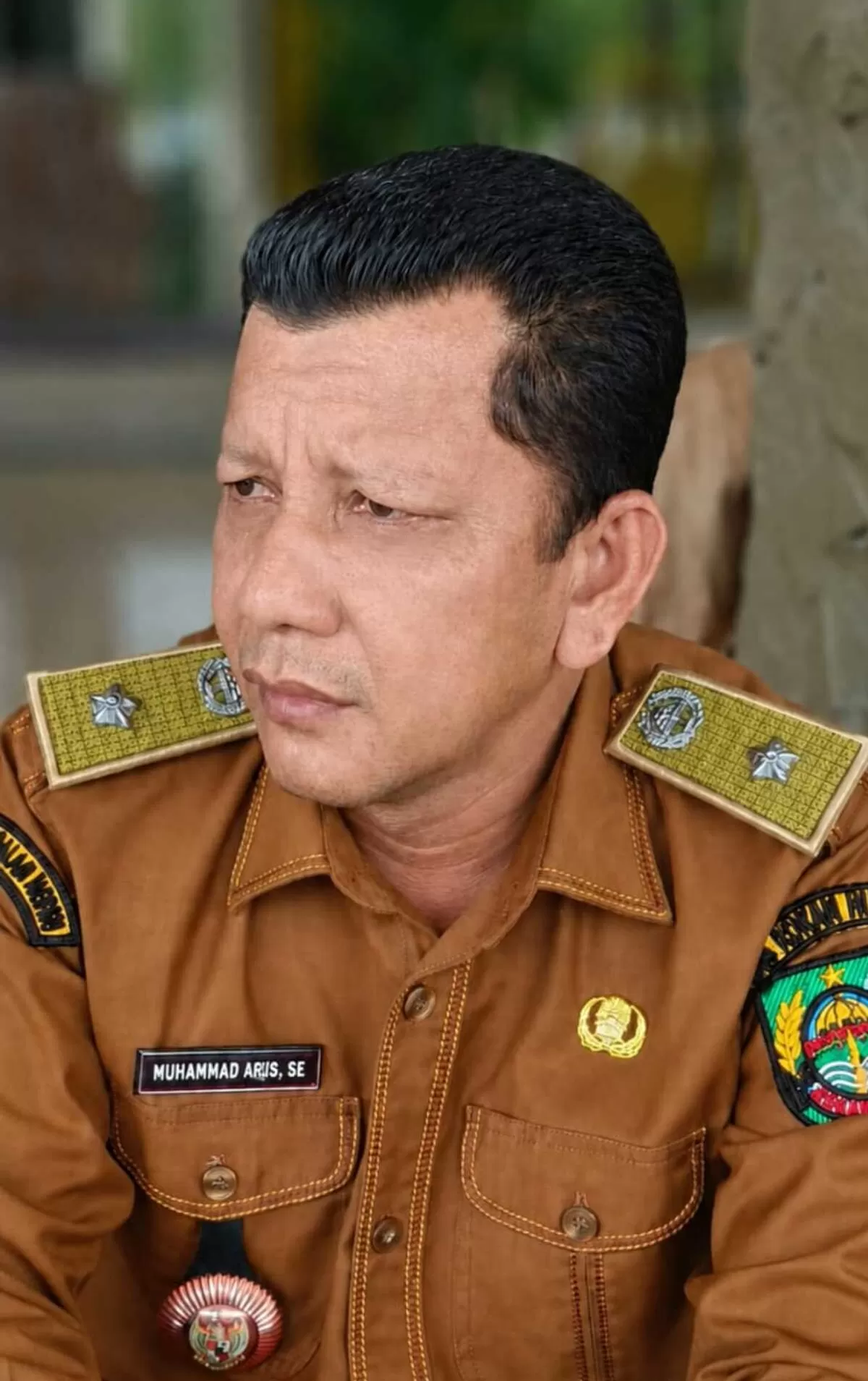Kepala Desa Kepenuhan Barat, Kecamatan Kepenuhan, Kabupaten Rokan Hulu (Rohul), Riau, Muhammad Aris, SE.