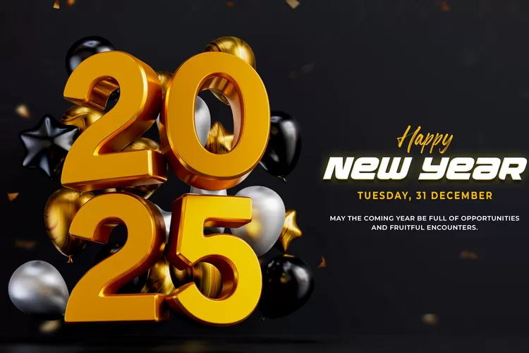 Ilustrasi Tahun Baru 2025 (Freepik.com)