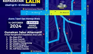 Buat Warga Depok! Hari Ini Tolong Hindari Jalan Komjen Pol M Jasin