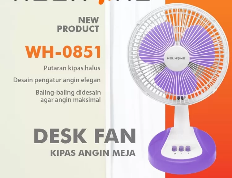 Kipas angin meja Welhome WH-0851 