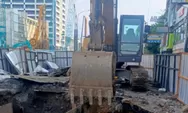 Jalan Gajah Mada yang Ambles Diperbaiki