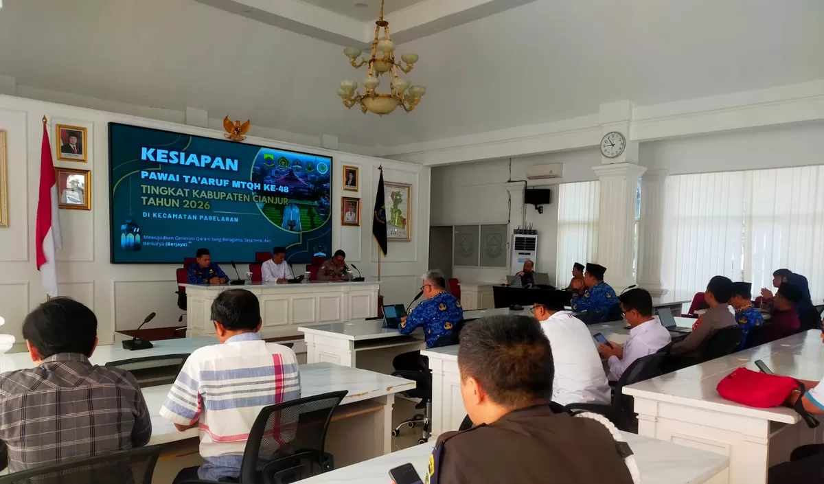 Pemkab Cianjur bersama panitia mematangkan skenario arus lalin menyambut Pawai Ta'aruf. (FOTO: Ist)