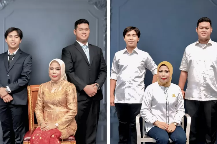 Warda dan kedua putra kesayangannya.