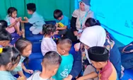 Relawan Guru Aceh Tengah Kunjungi Posko Pengungsian Kampung Merodot Bintang