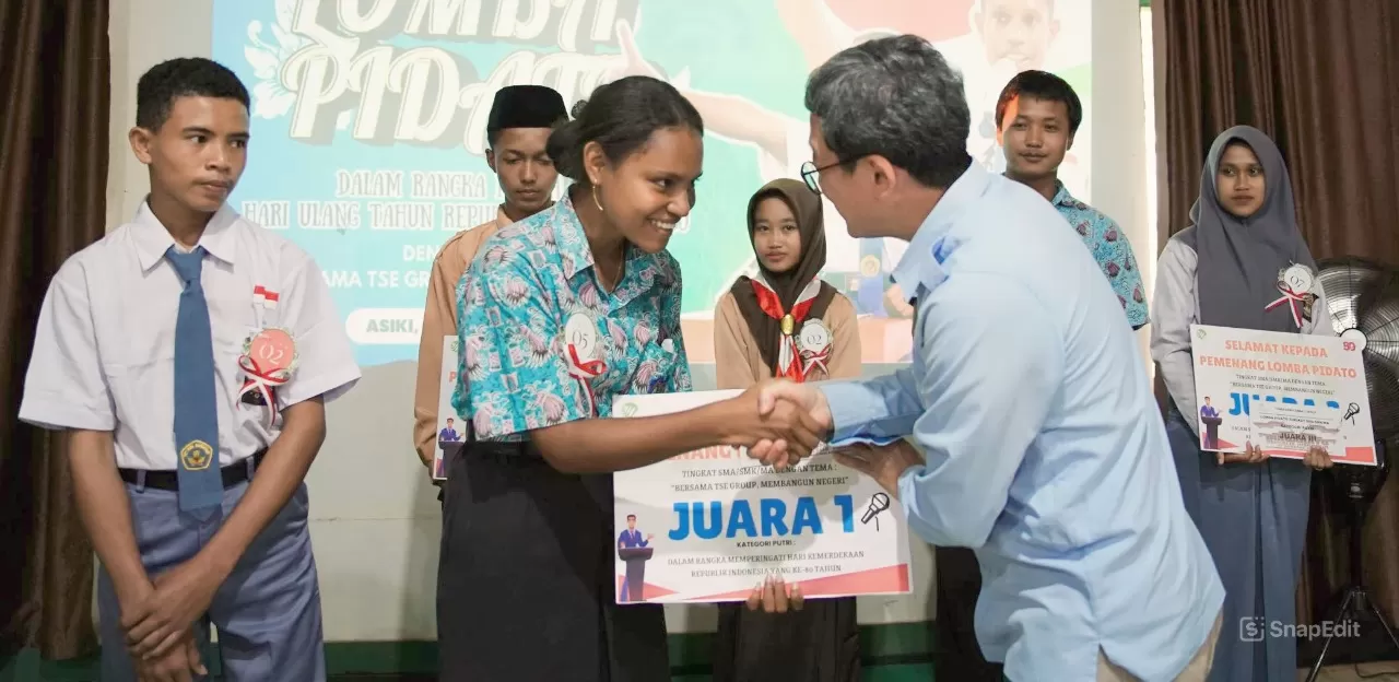 Tunas Sawa Erma (TSE) Group mengadakan lomba pidato bertema "Bersama TSE Group, Membangun Negeri".  (TSE)