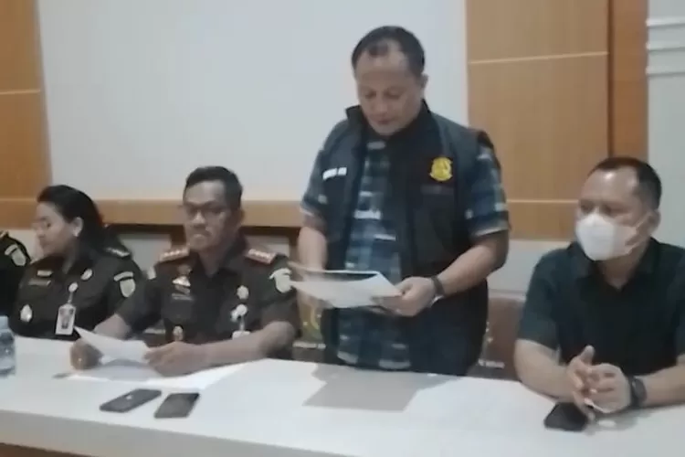 Kepala Kejaksaan Negri Binjai, Dr Iwan Setiawan SH MH, dalam konfrensi persnya