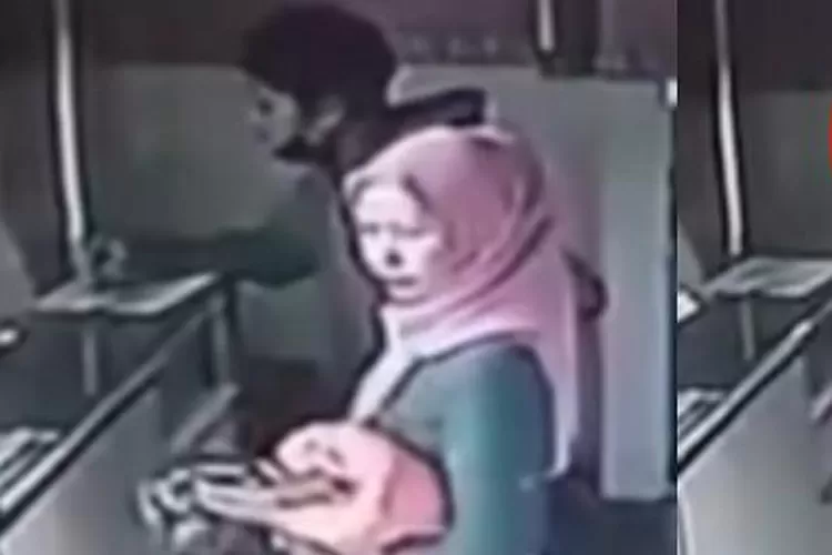 Sosok Pria yang Check In Bersama Anti Puspitasari Tertangkap Kamera CCTV. (Tangkapan Layar)