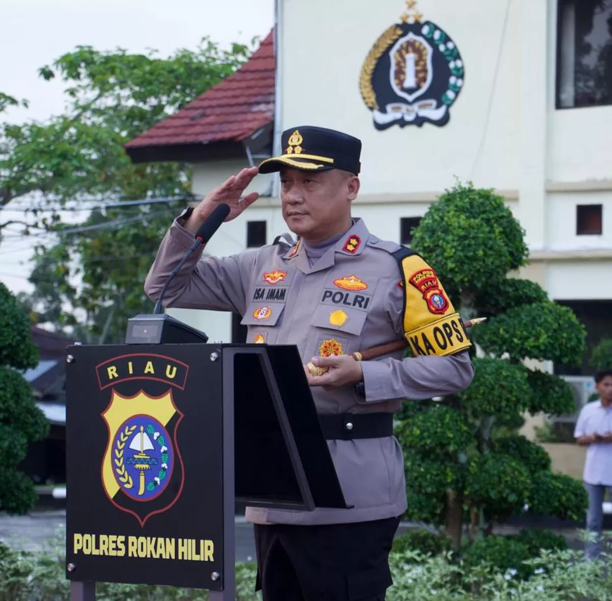 Kapolres Rohil, AKBP Isa Imam Syahroni. 