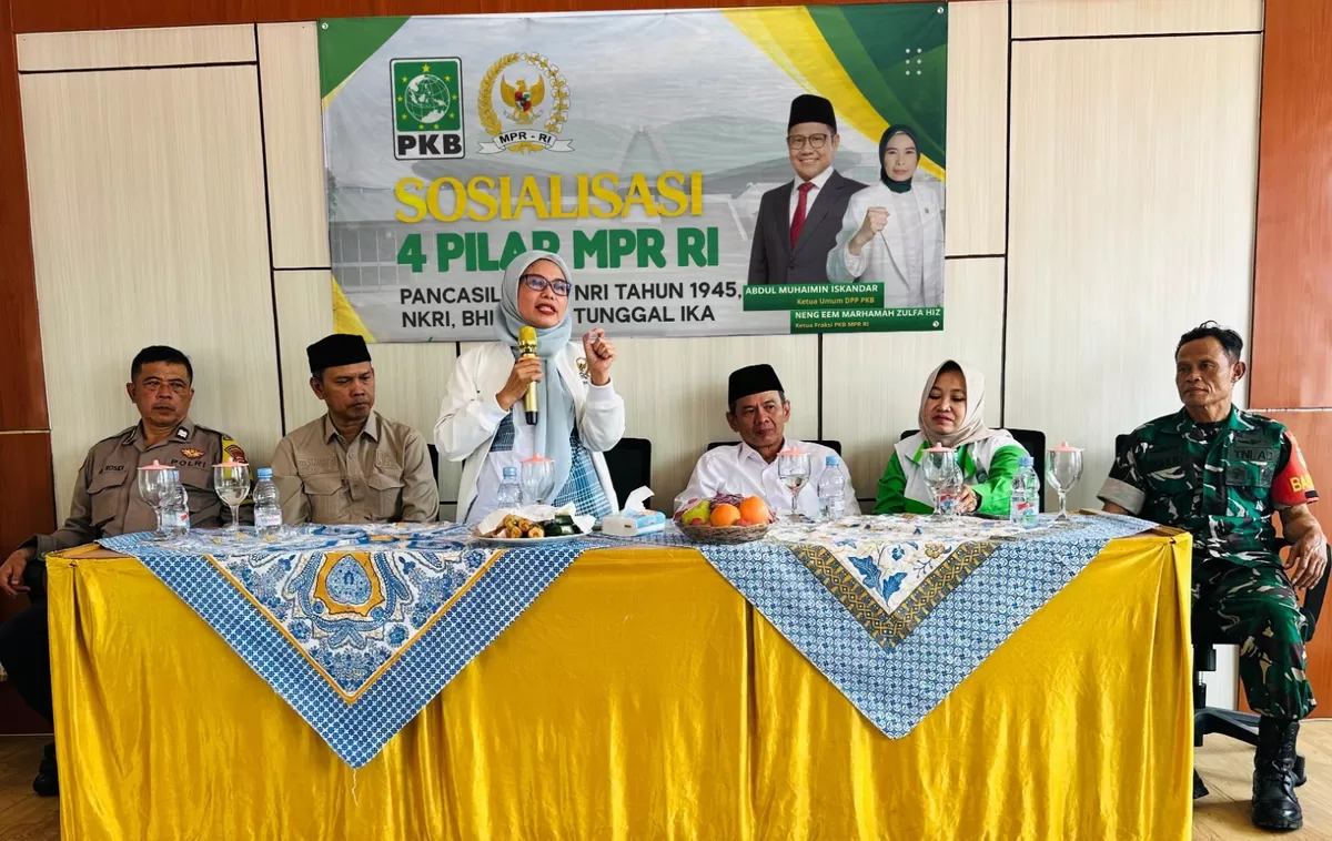 Neng Eem Marhamah Zulfa Hiz menggelar sosialisasi 4 Pilar MPR di Kota Bogor, Kamis (19 Februari 2026). (FOTO: Ist)