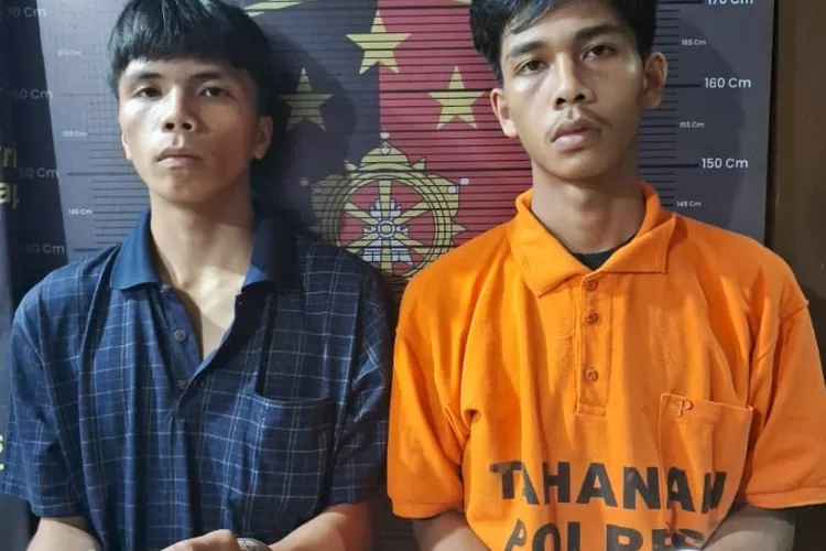 Kedua pelaku curanmor ditahan di Polres Taput(ist)