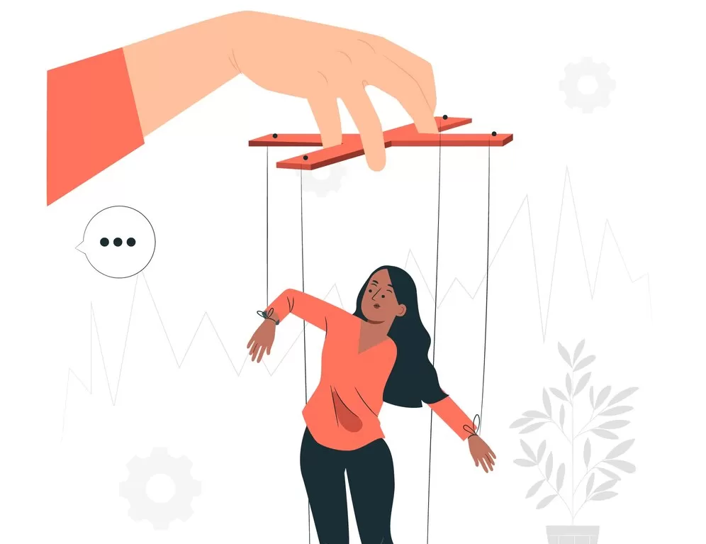 Ilustrasi manipulatif atau memainkan orang (Freepik/story set)