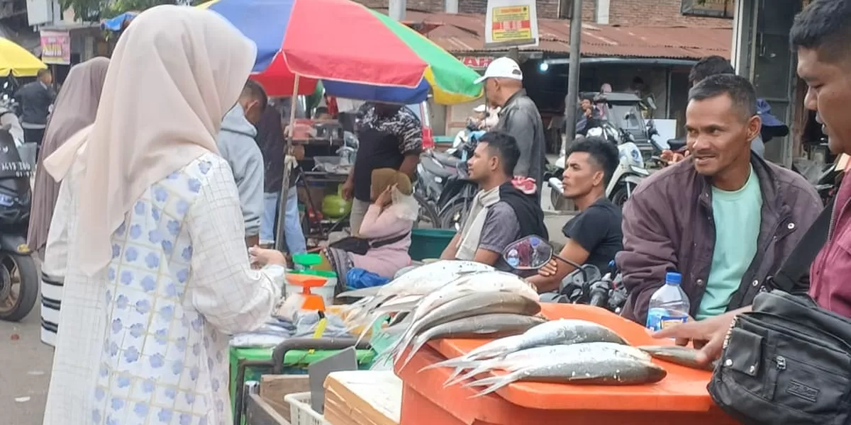 Penjual Ikan di Jalan Sengeda Takengon, tiga minggu pascabencana alam. Foto: realitasonline.id/ADI