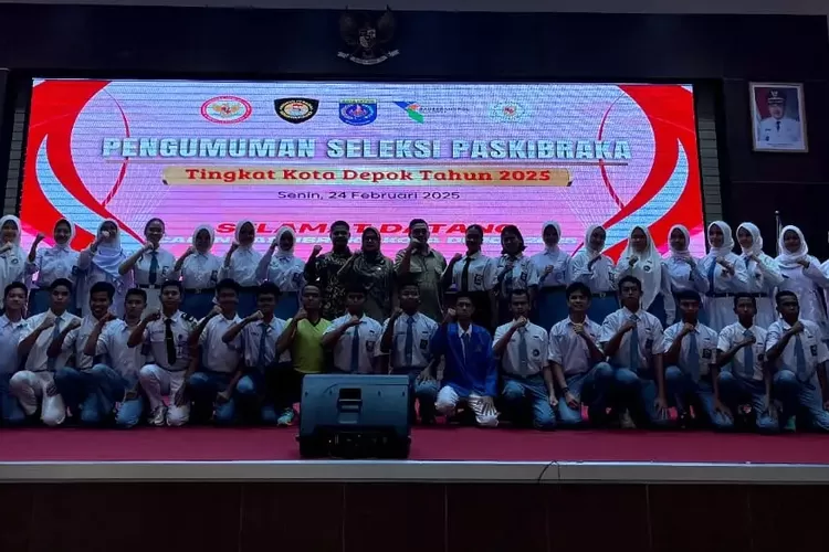 Pengumuman hasil seleksi Capaska Kota Depok 2025 di lantai 10 Gedung Dibaleka 2, balaikota Depok, beberapa waktu Lalu (Foto Bakesbangpol Kota Depok)