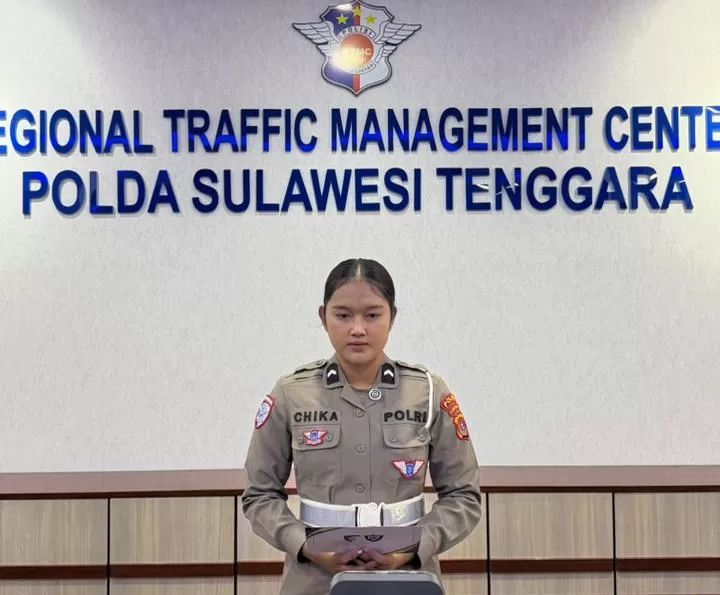 Polantas Polda Sultra live traffic update  berkerjasama dengan RRI Kendari