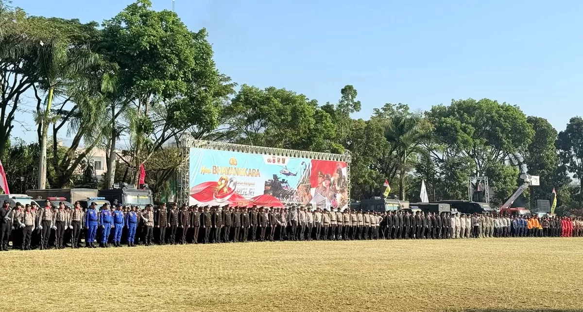 HUT Bhayangkara ke-80 di Cianjur. (FOTO: Info Cianjur)