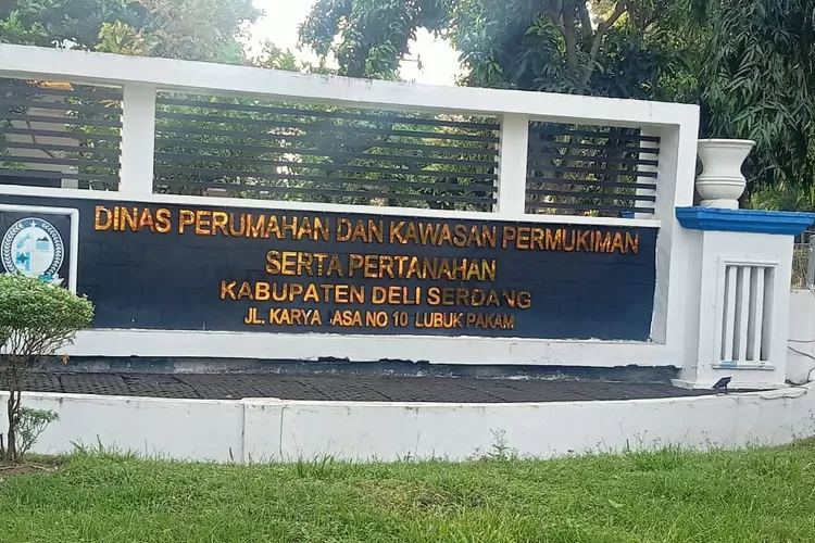 Dinas Perumahan, Kawasan Permukiman, dan Pertanahan (Perkimtan) Kabupaten Deli Serdang. (Realitasonline.id/ Fad)