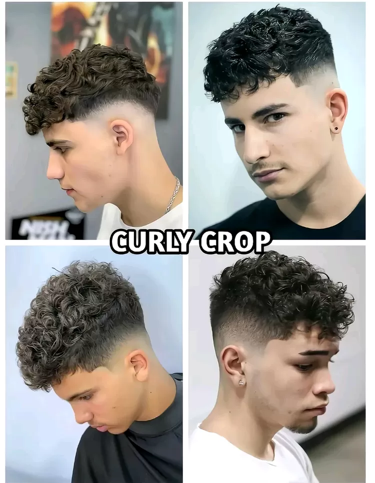 Potongan Rambut Curly Crop
