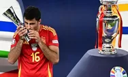 Gelandang Spanyol Rodri Raih Gelar Pemain Terbaik di Euro 2024