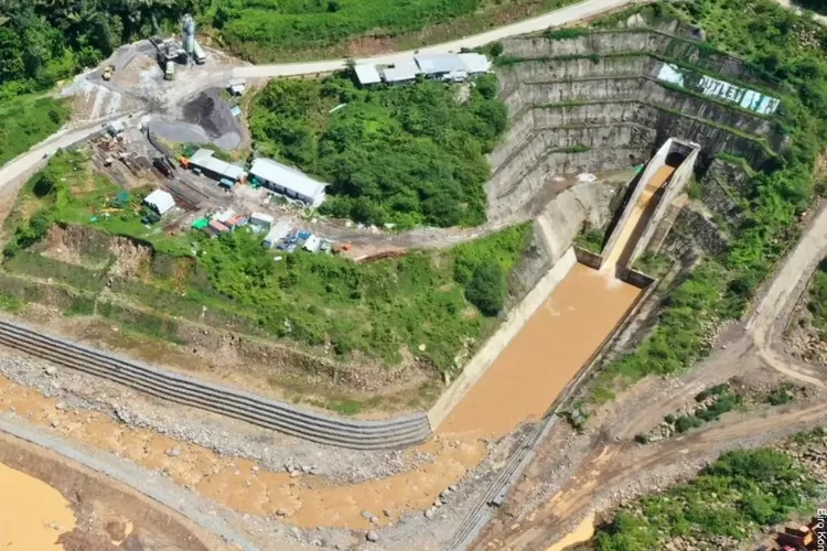Ilustrasi pembangunan Bendungan Krueng Keureuto di Provinsi Aceh ini digadang-gadang akan menjadi yang terbesar di Pulau Sumatera. Rampung September tahun 2024. (Instagram: kemenpupr)