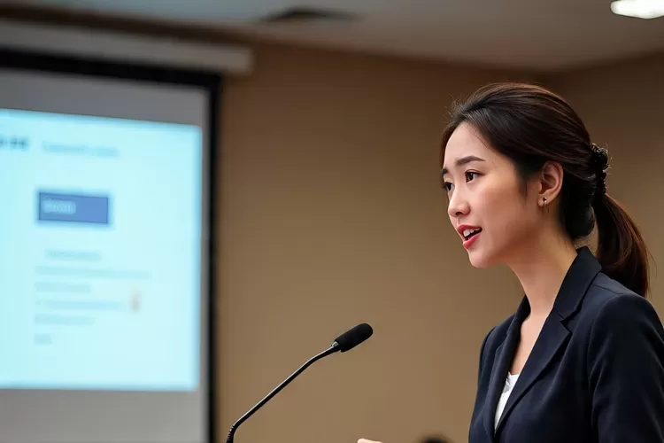 Gunakan 7 prompt Gemini AI ini untuk membuat foto realistis seolah kamu jadi pembicara seminar profesional. (Meta )