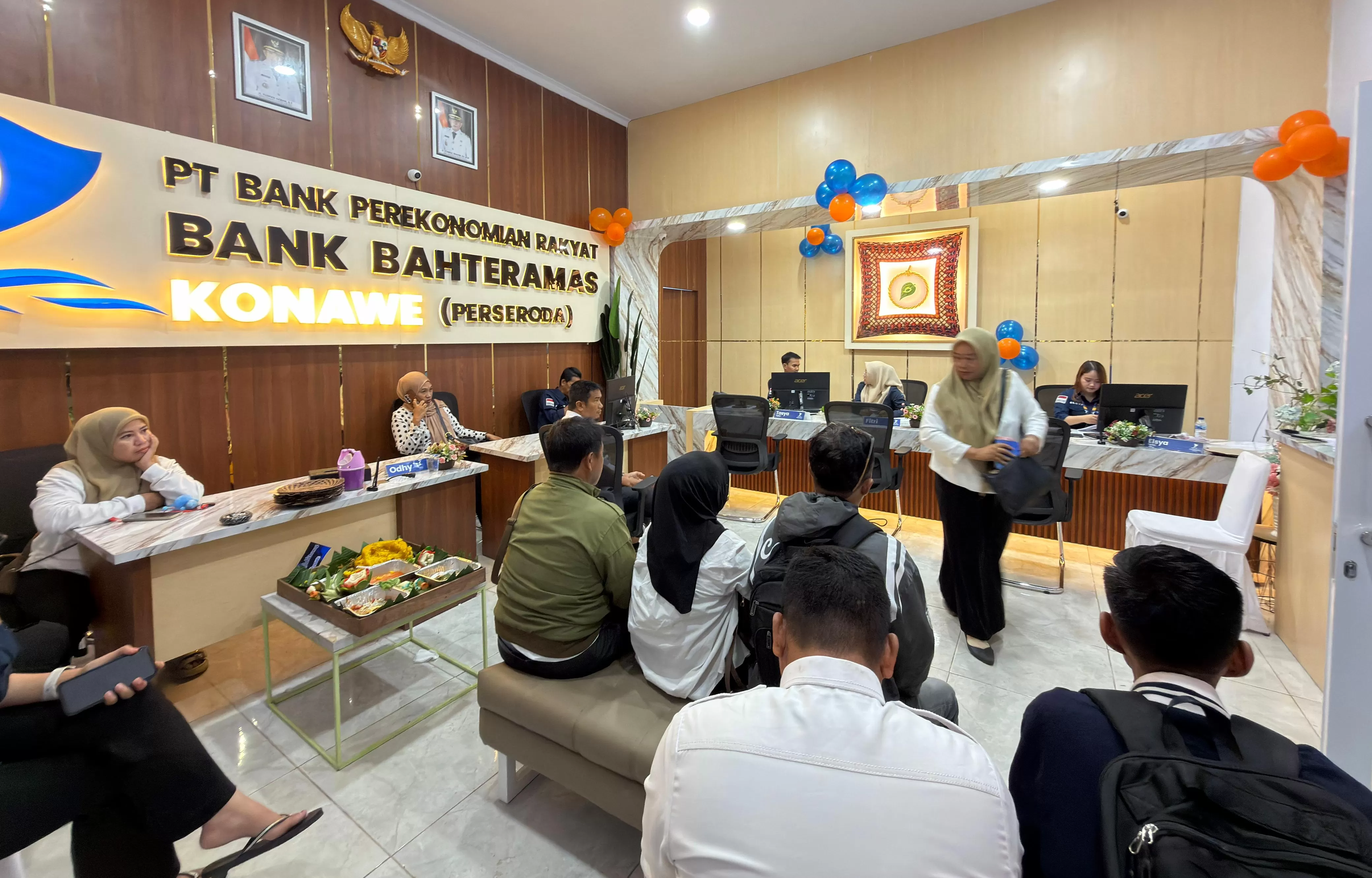 Suasana Kantor Kas BPR Bahteramas di BKPSDM Konawe 