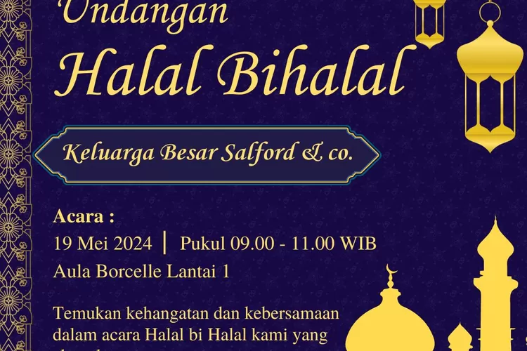 Contoh 9 Desain Undangan Halal Bihalal Keluarga Besar Menarik Dan Anti