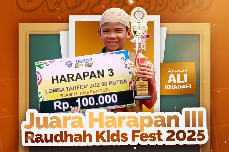 Muhammad Ali Khadafi santri Sekolah Islam Qothrun Nada